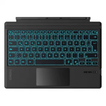 Inateck QWERTZ Bluetooth-toetsenbord KB02027 — zwart, touchpad, ingebouwde 500-mAh-accu, Bluetooth voor Surface Pro-serie