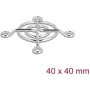 Ventilatorrooster DELOCK 67304 metaal, 53×53 mm, zilver — computerkoelingsaccessoire