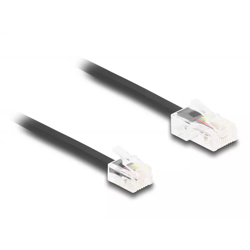 DeLOCK telefoonkabel RJ45-stekker naar RJ11-stekker zwart 3 m