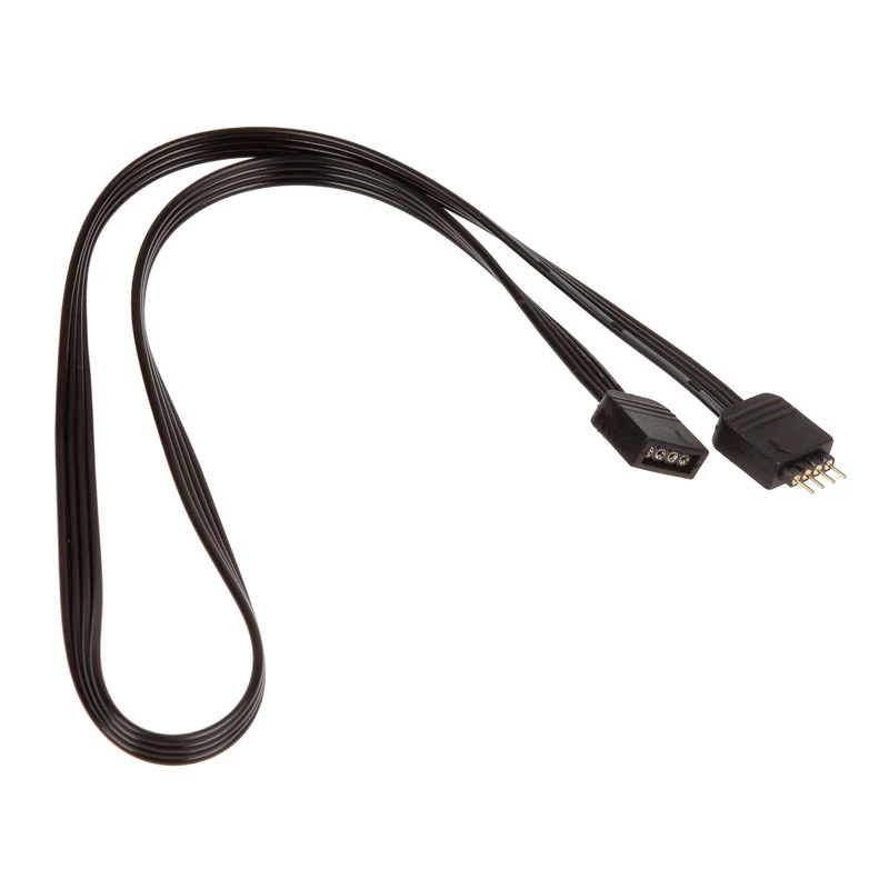Akasa AK-CBLD01-50BK verlengkabel voor ledstrip, 50 cm, zwart