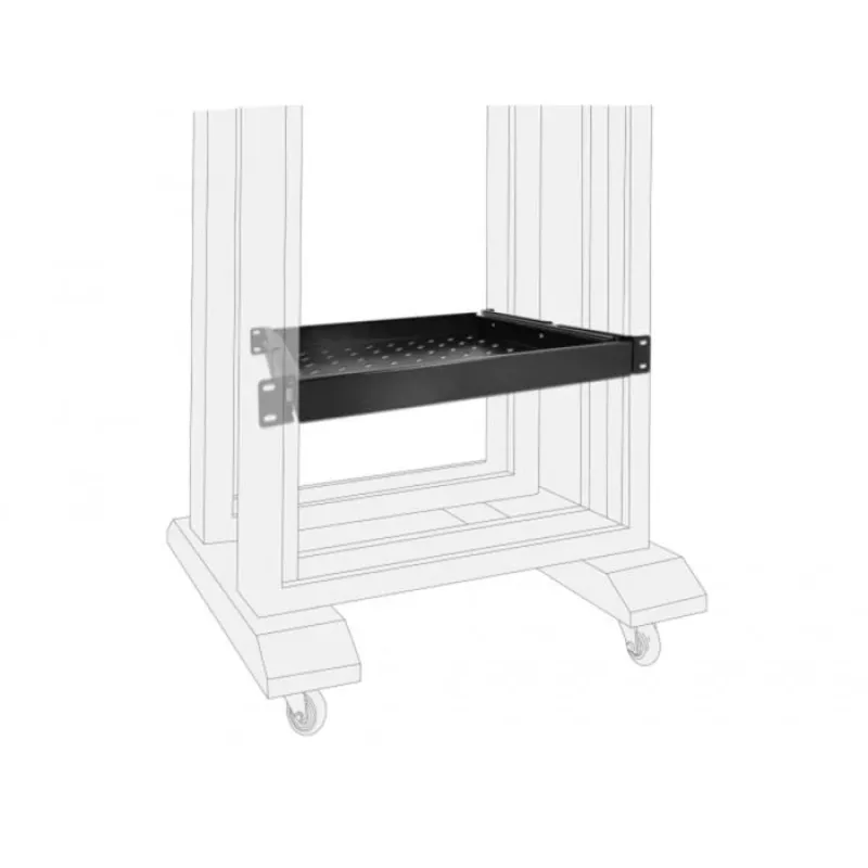 Delock - rack-inbouw - zwart - 1U - 48,3 cm (19 inch)