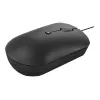 Bedrade optische muis Lenovo GY51D20875 USB Type-C, dubbelhandig, 2400 DPI, 4 knoppen, zwart