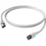 Easylan CP1KWBWBW0005 RJ45-netwerkkabel, patchkabel CAT 6a S/FTP 0,5 m wit 1 st.