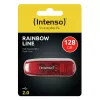 USB-flashdrive Intenso 128 GB USB Type-A 2.0 Rood Transparant
