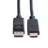 ROLINE DisplayPort-kabel DP - HDTV, ST/ST, zwart, 1,5 m (11.04.5779)
