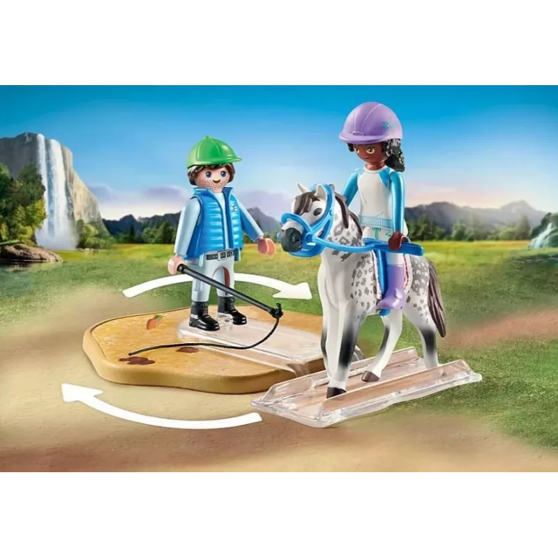 Figurenset paarden 71637 moderne rijschool