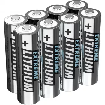 Wegwerpbatterij Ansmann 4+4 lithium AA