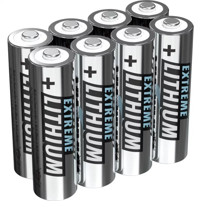 Wegwerpbatterij Ansmann 4+4 lithium AA