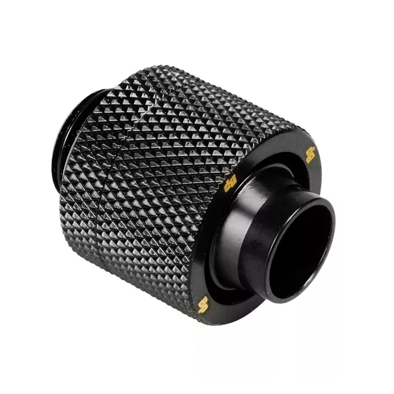 Compressieaansluiting Bitspower G1/4 inch buitendraad naar 16/11 mm recht — mat zwart