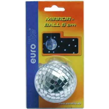 Spiegelbol 5 cm EUROLITE 50100110 — decoratieve discobal, 5 cm diameter, blisterverpakking