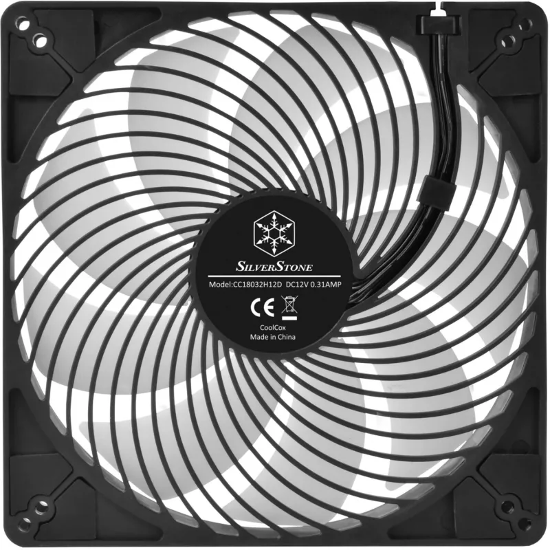 SilverStone Air Penetrator 184i ARGB 180mm behuizingsventilator - zwart