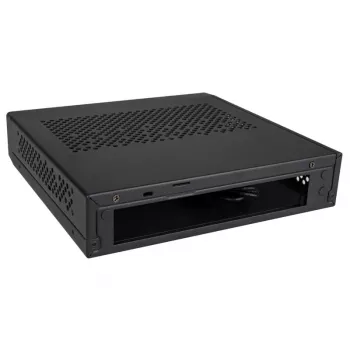 Akasa Cypher MX3 - mini-tower - pc - SGCC - zwart - Thin Mini-ITX - harde schijf - voeding (A-ITX38U3-M1B)