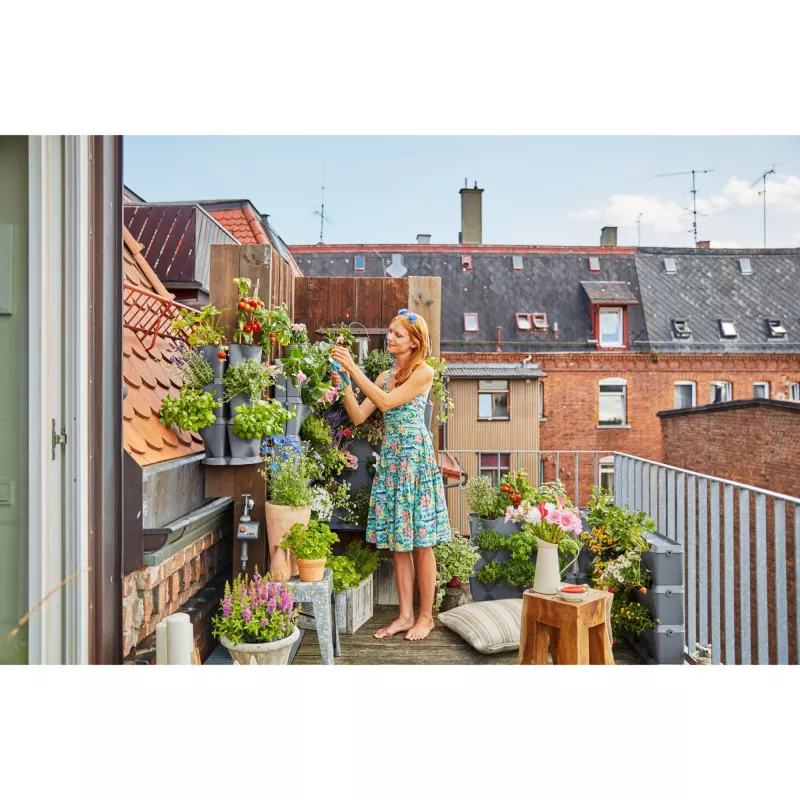 NatureUp bewateringsset hoek, druppelsysteem voor aansluiting op de kraan