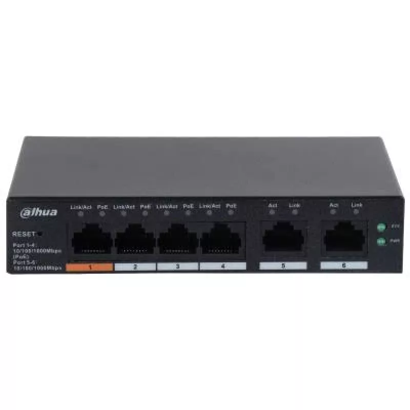 Dahua Technology DH-CS4006-4GT-60 netwerkswitch managed L2 Gigabit Ethernet (10/100/1000) Power over Ethernet (PoE) zwart