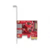 DeLOCK PCI Express x1-kaart naar 2 x USB 5 Gbps Type-A bus Low Profile
