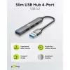 Goobay USB-hub 74456 Type-A 5000 Mbit/s lichtgrijs
