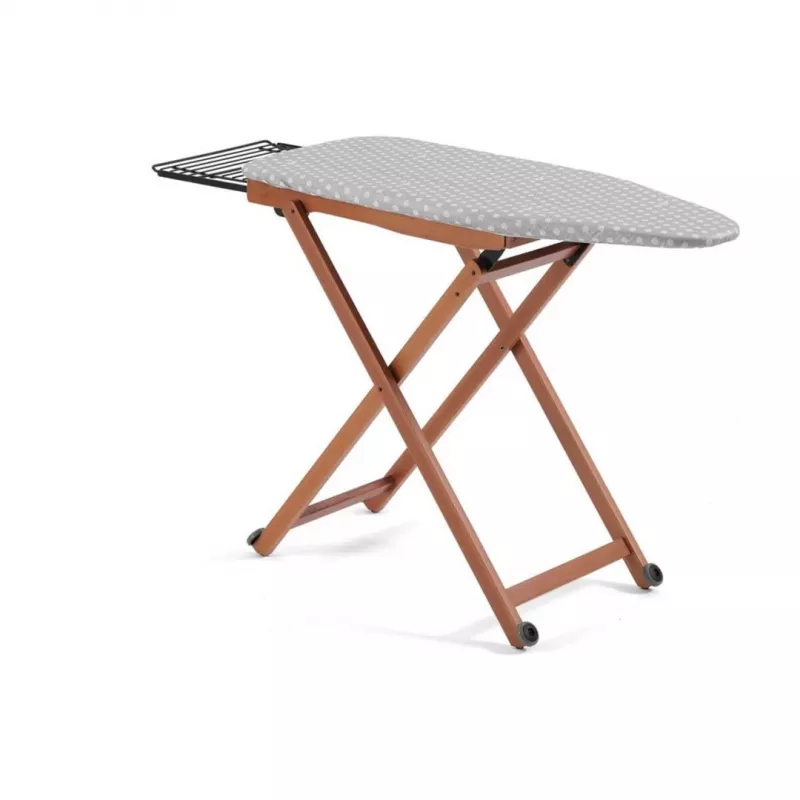 Strijkplank ARREDAMENTI STIROLIGHT 135 x 45 cm, bruine hoes, opklapbare poten