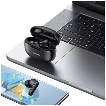 Bluetooth-hoofdtelefoon Usams E05 TWS zwart