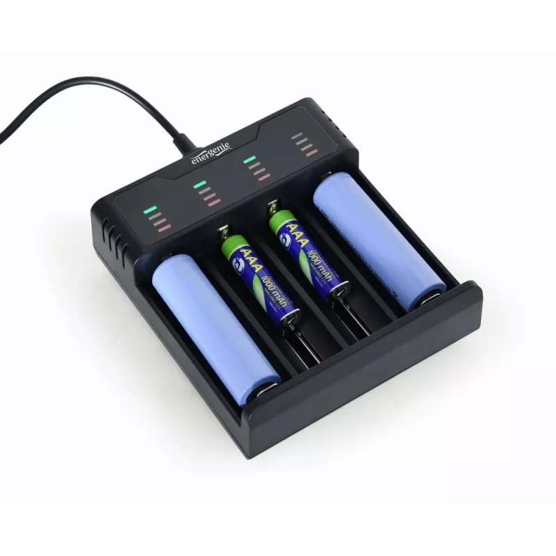 Batterijoplader Gembird BC-USB-02 USB lithium-ion NiCd NiMH