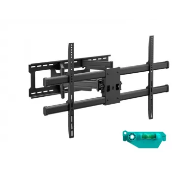 Wandbeugel ONKRON M10-B voor 42–120 inch tv's, zwart – kantelbaar -13° tot 9°, uitschuifbaar 90–600 mm, tot 100 kg, VESA 200×100–1000×600