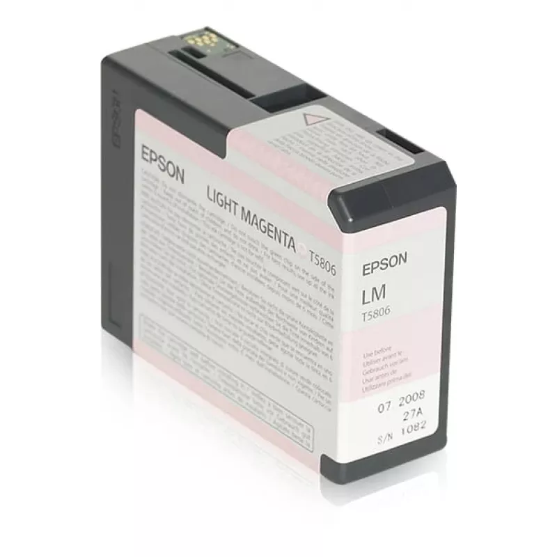 Epson singlepack lichtmagenta T580600, lichtmagenta, pigmentinkt, 80 ml, 1 stuk