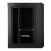 EXTRALINK LITE 9U 530X400 wandmontage-rackkast, zwart, met legbord