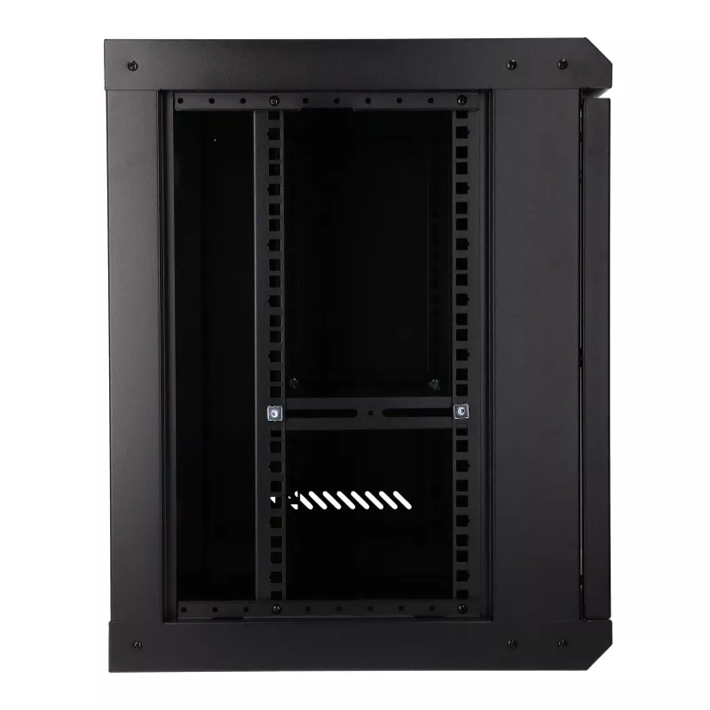 EXTRALINK LITE 9U 530X400 wandmontage-rackkast, zwart, met legbord