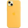 Apple iPhone 15 Plus siliconen hoesje met MagSafe, Sunshine, MWNF3ZM/A