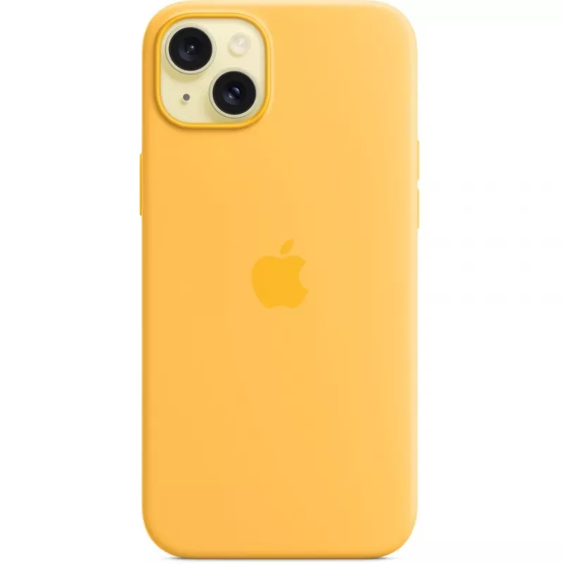 Apple iPhone 15 Plus siliconen hoesje met MagSafe, Sunshine, MWNF3ZM/A
