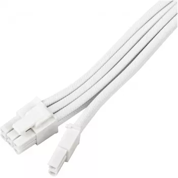 Voedingsverlengkabel SILVERSTONE PCIe 8‑pin SST-PP07E-PCI8W-V2 30 cm wit