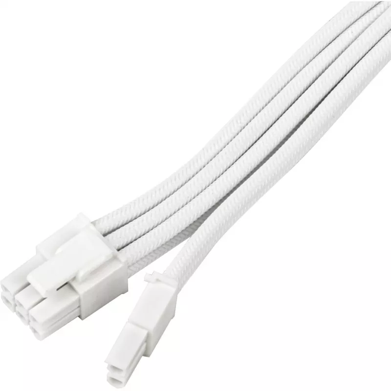 Voedingsverlengkabel SILVERSTONE PCIe 8‑pin SST-PP07E-PCI8W-V2 30 cm wit