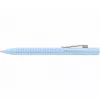 Clip-on balpen, intrekbaar, Faber-Castell 243916 lichtblauw extra breed