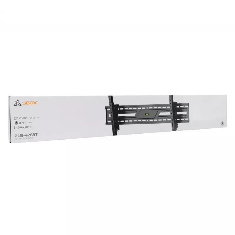 Wand-/plafondsteun SBOX PLB-4269T-2 voor 43–100 kg displays, platform 900×600 mm