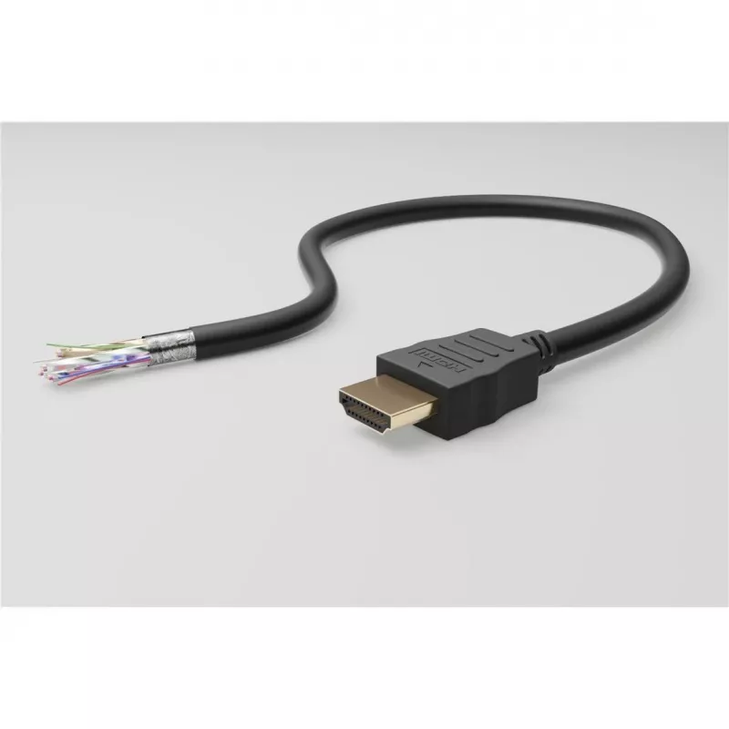 Goobay 61296 - High Speed HDMI-kabel met ethernet-haakse stekker 4K60Hz 2.0 - kabel - digitaal/display/video