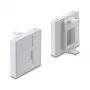 Vastklikbare 45×45 mm Keystone-moduleafdekking DELOCK Easy 45 voor 1 poort, ABS, wit, met stofkap