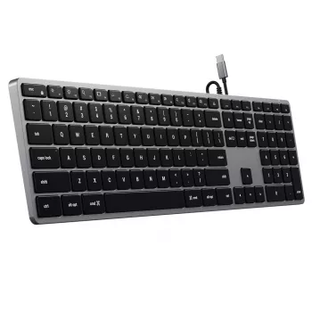 Satechi slank W3 toetsenbord USB-C met numeriek blok (Space Grijs)