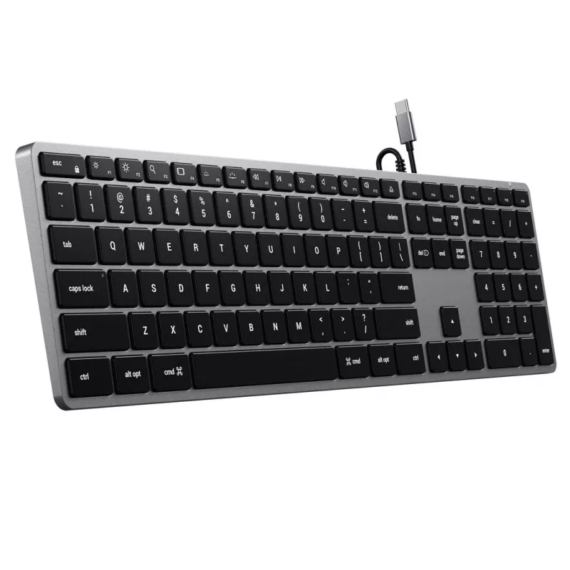 Satechi slank W3 toetsenbord USB-C met numeriek blok (Space Grijs)