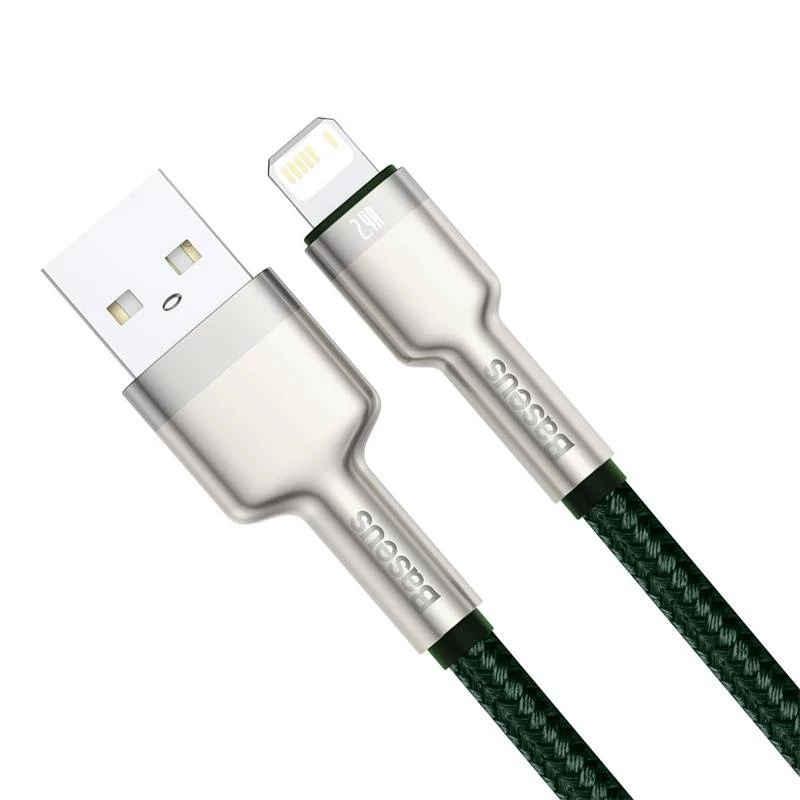 USB-A naar Lightning kabel Baseus 1 m, groen