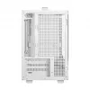 Computerbehuizing DeepCool CH160 PLUS WH small form factor wit, microATX, gehard glas, USB-C