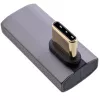 InLine USB4-adapter, USB-C-stekker/bus verticaal rechts/links haaks, aluminium, grijs