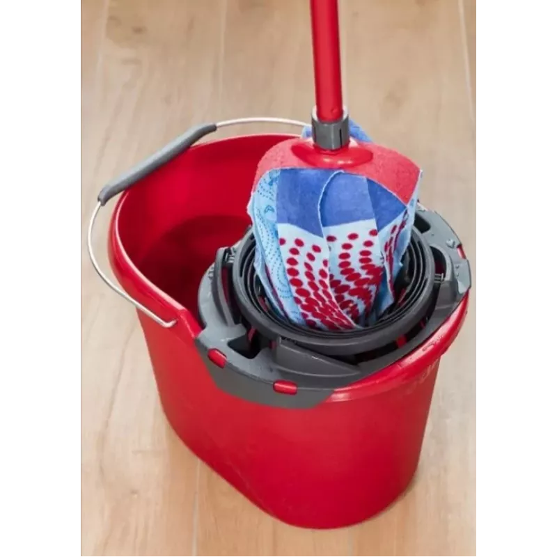 Vileda SuperMocio Torsion Power dweilemmer met wringer, rood