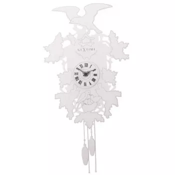 NeXtime klok 2988 Cuckoo Weeble, 41x21 cm, wand, wit