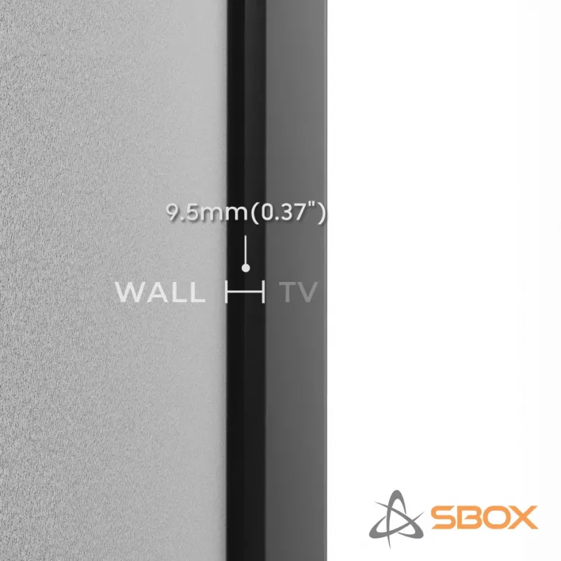 Sbox PLB-1948 vaste tv-wandbeugel, 43-100 inch, tot 75 kg, VESA 800x600
