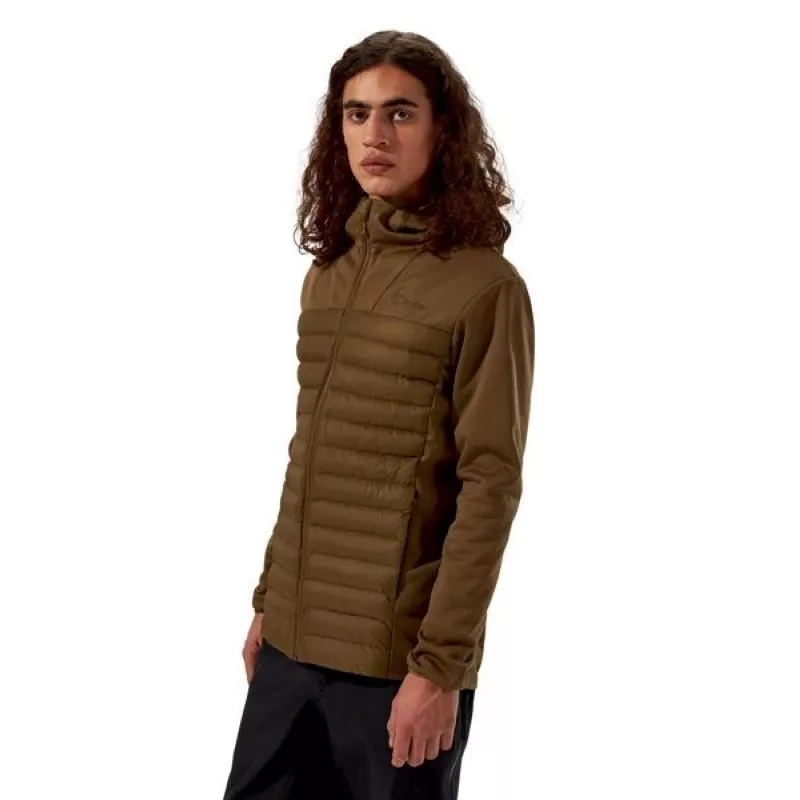 Heren Berghaus capuchon hybridejas maat M bruin