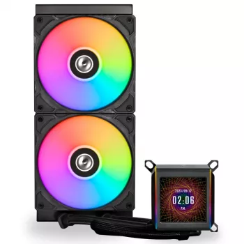 Lian Li GA II LCD processor-vloeistofkoelingsset 12 cm wit