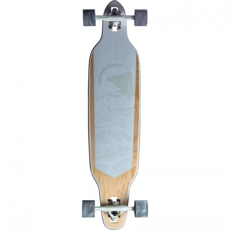 Longboard RAM Solitary Blanc de blanc — RAM-longboard, wit/grijze afwerking