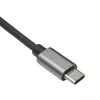 Akyga AK-AD-65 USB-C-naar-Gigabit-Ethernet-adapter, RJ45, 15 cm, zilver