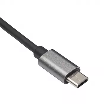Akyga AK-AD-65 USB-C-naar-Gigabit-Ethernet-adapter, RJ45, 15 cm, zilver