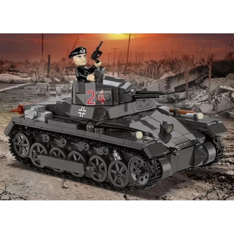 Bouwset Cobi Panzer I Ausf. B – 654 onderdelen, gedetailleerd modelbouwset