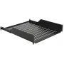 Rackplateau LOGON RAS410BL zwart 50 kg draagvermogen 19 inch